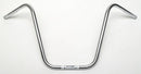 The Ventura Cruiser Bars - 1 & 1/4" feature a chrome V-shaped handlebar with two mounting points at the base and a sleek, shiny finish set against a plain white background.