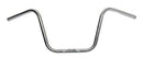 The Ventura Cruiser Bars - 1 & 1/4" feature a chrome V-shaped handlebar with two mounting points at the base and a sleek, shiny finish set against a plain white background.