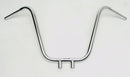 The Ventura Cruiser Bars - 1 & 1/4" feature a chrome V-shaped handlebar with two mounting points at the base and a sleek, shiny finish set against a plain white background.