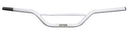 The Ventura Off Road Bars - 7/8" are silver and feature a black grip on each end, with a supporting center bar. The slightly raised, curved design provides ergonomic handling and includes a small manufacturer's label for identification.
