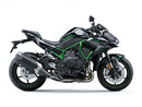 The Ventura EVO-12 Bike-Pack Kit for Kawasaki Z H2 SE (20 - >) includes a sleek black EVO-12 pack, an adaptable Evo-Rack for rear mounting, and a black L-bracket with installation screws.