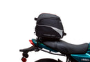 The image features the Ventura Kawasaki Z 650 RS (22 - >) Bike-Pack Kit, showcasing three essential components: a sleek black pack, an Adjustable Pack-Rack mounted on a bike frame, and an L-Bracket with screws, all labeled as a generic image.