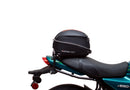 The image features the Ventura Kawasaki Z 650 RS (22 - >) Bike-Pack Kit, showcasing three essential components: a sleek black pack, an Adjustable Pack-Rack mounted on a bike frame, and an L-Bracket with screws, all labeled as a generic image.