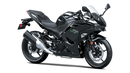 Ventura EVO-12 Bike-Pack Kit for Kawasaki Z 500 and Ninja 500 (all models, '24 onwards) includes a black EVO-12 PACK, metal Adjustable Pack-Rack (EVO-RACK), and metal L-Bracket supports with hardware shown in a generic image.