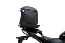 Ventura EVO-12 Bike-Pack Kit for Kawasaki Z 500 and Ninja 500 (all models, '24 onwards) includes a black EVO-12 PACK, metal Adjustable Pack-Rack (EVO-RACK), and metal L-Bracket supports with hardware shown in a generic image.