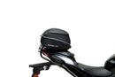 Ventura EVO-12 Bike-Pack Kit for Kawasaki Z 500 and Ninja 500 (all models, '24 onwards) includes a black EVO-12 PACK, metal Adjustable Pack-Rack (EVO-RACK), and metal L-Bracket supports with hardware shown in a generic image.