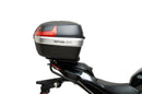 Ventura EVO-12 Bike-Pack Kit for Kawasaki Z 500 and Ninja 500 (all models, '24 onwards) includes a black EVO-12 PACK, metal Adjustable Pack-Rack (EVO-RACK), and metal L-Bracket supports with hardware shown in a generic image.