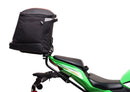 The Ventura EVO-12 Bike-Pack Kit for Kawasaki Ninja ZX-4RR, ZX-4R (25 - >) includes a black bike pack, rear Evo-Rack, sturdy metal L-Bracket with screws—all clearly labeled on a white background.