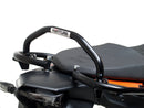 The image showcases a Ventura EVO-12 Bike-Pack Kit for the KTM 390 Adventure (2020 - >), including a black "EVO-12 PACK," an adaptable "Evo-Rack" metal rack, and an "L-BRACKET" with screws, blending practicality and style for any biking adventure.
