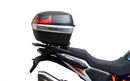 The image features a Ventura EVO-12 Bike-Pack Kit on a KTM 1290 Super Adventure R, S (21 - >) in black, including an adjustable Evo-Rack with an L-Bracket and screws for securing gear.