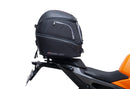 Image showing a Ventura EVO-12 Bike-Pack Kit for KTM 990 Duke (24 - >) with three components: EVO-12 pack bag, Evo-Rack mounted on the motorcycle, and L-brackets with screws. Generic image shown.