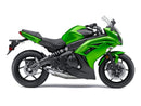The Ventura Bike-Pack Kit for the Kawasaki Ninja 650R (12-16) includes a sleek black EVO-12 pack, an EVO-Rack for secure mounting, and an L-bracket with screws for easy installation.