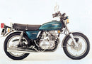 The image showcases a Ventura EVO-12 Bike-Pack Kit with a black EVO-12 pack, an Adjustable Pack-Rack on a Kawasaki KZ 400 OHC, and an L-Bracket with screws.