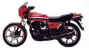 The Kawasaki GPZ 750 ZX Bike-Pack Kit by Ventura includes a black EVO-12 pack, an Evo-Rack for bike installation, and an L-Bracket with screws. Each component is clearly labeled on a white background for easy viewing.