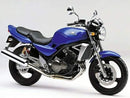 The Ventura EVO-12 Bike-Pack Kit for the Kawasaki ZR 250 Balius includes a stylish black pack with an orange stripe and logo, an Evo-Rack, L-Bracket with screws, and adjustable pack-rack mounts for secure, versatile storage on any ride.