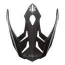 LS2 MX701 Frontier Helmet Peak - Gloss Titanium / Red