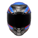 LS2 FF807 Dragon Carbon Trax Helmet - Blue / Red / Carbon 06