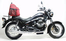 The Ventura Moto Guzzi 1100 California Stone (2003) Bike-Pack Kit features a sleek black EVO-12 pack with logo, an Evo-Rack for secure bike mounting, and an L-bracket with screws for easy assembly.