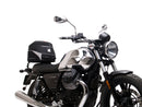 The EVO-12 Bike-Pack Kit includes the versatile EVO-Rack and a black EVO-12 Pack with a zippered compartment. It also comes with an L-Bracket and screws for easy installation on your Ventura Moto Guzzi 750 V7 III Milano's Sport-Rack system, ensuring secure storage for your adventures.