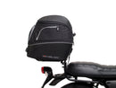 The EVO-12 Bike-Pack Kit includes the versatile EVO-Rack and a black EVO-12 Pack with a zippered compartment. It also comes with an L-Bracket and screws for easy installation on your Ventura Moto Guzzi 750 V7 III Milano's Sport-Rack system, ensuring secure storage for your adventures.