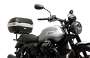 The image showcases the Moto Guzzi V7 Special (21 ->) Bike-Pack Kit by Ventura, featuring an EVO-12 pack and adaptable EVO-RACK, along with a generic image of an L-bracket with screws.