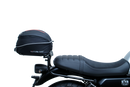 The image showcases the Moto Guzzi V7 Special (21 ->) Bike-Pack Kit by Ventura, featuring an EVO-12 pack and adaptable EVO-RACK, along with a generic image of an L-bracket with screws.