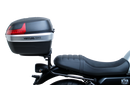 The image showcases the Moto Guzzi V7 Special (21 ->) Bike-Pack Kit by Ventura, featuring an EVO-12 pack and adaptable EVO-RACK, along with a generic image of an L-bracket with screws.