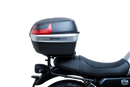 The image showcases the Moto Guzzi V7 Special (21 ->) Bike-Pack Kit by Ventura, featuring an EVO-12 pack and adaptable EVO-RACK, along with a generic image of an L-bracket with screws.