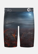 Boxer briefs with a cityscape design on a white background