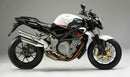 The Ventura EVO-12 kit for the MV Agusta 910 F4 Brutale S, R (2007) includes a sleek black bike-pack, an adjustable pack-rack seamlessly attached to the bike, and an L-bracket with screws for easy installation.