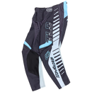 Troy Lee Designs GP PRO PANT FIFTY-50 CHARCOAL / SMOKE motocross pants in charcoal and smoke, featuring race fit, TLD logos, "TLD RACING" on the right leg, graphic stripes on the left leg, and enhanced ventilation.