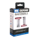 Oxford Handlebar Bar Ends 2 - Red Anodised