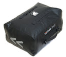 The Ventura EVO-25 Dry Pack is a black waterproof bag featuring a roll-top closure and side buckle for securing the opening, crafted from durable material ideal for outdoor or travel use.
