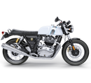 The Ventura EVO-12 Bike-Pack Kit for the Royal Enfield Continental GT 650 (19->) includes a sleek black pack, adjustable Pack-Rack, and versatile L-Bracket with screws. Clear labels are on the pack and rack; L-Bracket image is illustrative only.