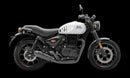 The Ventura EVO-12 Bike-Pack Kit for the Royal Enfield Hunter 350 (22 ->) includes a black soft-sided pack, an Adjustable Pack-Rack with mounting points, and an L-Bracket with screws and assembly parts.