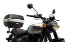 The Ventura EVO-12 Bike-Pack Kit for the Royal Enfield Hunter 350 (22 ->) includes a black soft-sided pack, an Adjustable Pack-Rack with mounting points, and an L-Bracket with screws and assembly parts.