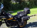 Ventura EVO-12 Bike-Pack Kit for Royal Enfield Himalayan 452 (24->), includes a black EVO-12 pack, rear Evo-Rack for your motorcycle, and L-brackets with screws—generic image shown.