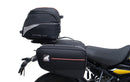 Ventura EVO-12 Bike-Pack Kit for Royal Enfield Himalayan 452 (24->), includes a black EVO-12 pack, rear Evo-Rack for your motorcycle, and L-brackets with screws—generic image shown.