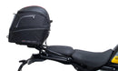 Ventura EVO-12 Bike-Pack Kit for Royal Enfield Himalayan 452 (24->), includes a black EVO-12 pack, rear Evo-Rack for your motorcycle, and L-brackets with screws—generic image shown.