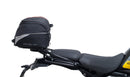 Ventura EVO-12 Bike-Pack Kit for Royal Enfield Himalayan 452 (24->), includes a black EVO-12 pack, rear Evo-Rack for your motorcycle, and L-brackets with screws—generic image shown.