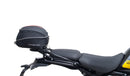 Ventura EVO-12 Bike-Pack Kit for Royal Enfield Himalayan 452 (24->), includes a black EVO-12 pack, rear Evo-Rack for your motorcycle, and L-brackets with screws—generic image shown.