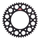 Renthal Sprocket Rear Black 48T Alloy 7075 T6 Grooved