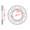 RK 855 Steel Rear Sprocket