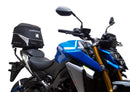 Ventura EVO-12 Bike-Pack Kit for Suzuki GSX-S 1000 RQ (22 - >) includes labeled images of the EVO-12 Pack (black storage bag), Evo-Rack (metal rack), and L-Bracket (black metal brackets with screws, generic image shown).