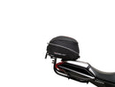 Ventura EVO-12 Bike-Pack Kit for Suzuki GSXS 1000S Katana (19->) includes a black EVO-12 pack, Evo-Rack mounted on a bike, and an L-Bracket with mounting hardware. Each item is clearly labeled for easy identification.