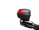 Ventura EVO-12 Bike-Pack Kit for Suzuki GSXS 1000S Katana (19->) includes a black EVO-12 pack, Evo-Rack mounted on a bike, and an L-Bracket with mounting hardware. Each item is clearly labeled for easy identification.