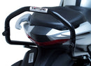 The Ventura EVO-12 Bike-Pack Kit for Suzuki GSX 150 FDF, FDX, FDZ (2021 ->) includes a black EVO-12 Pack, black EVO-Rack as Top-Box Rack, a generic L-Bracket image, and all needed mounting hardware.