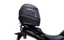 Image showing the Ventura EVO-12 Bike-Pack Kit for Suzuki GSX-S 1000 GT, TRQ (22->), including an EVO-12 pack bag, Evo-Rack mounted on the bike, and L-Bracket with screws, each clearly labeled for easy pannier support installation.