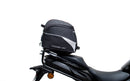 Image showing the Ventura EVO-12 Bike-Pack Kit for Suzuki GSX-S 1000 GT, TRQ (22->), including an EVO-12 pack bag, Evo-Rack mounted on the bike, and L-Bracket with screws, each clearly labeled for easy pannier support installation.