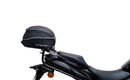 Image showing the Ventura EVO-12 Bike-Pack Kit for Suzuki GSX-S 1000 GT, TRQ (22->), including an EVO-12 pack bag, Evo-Rack mounted on the bike, and L-Bracket with screws, each clearly labeled for easy pannier support installation.